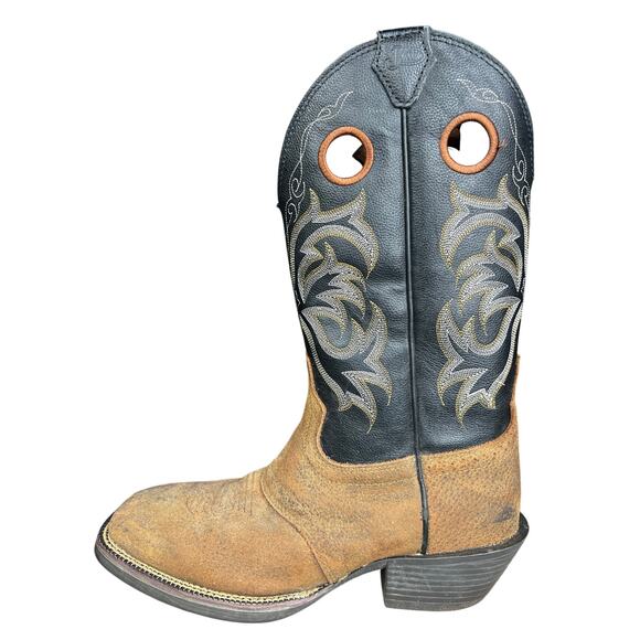 Justin Men’s Stampede Tan Distressed Leather Western Cowboy Boot Size US 10 D main image 7